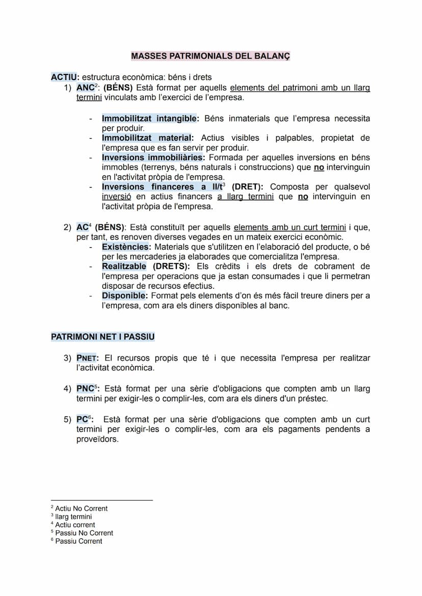 El patrimoni empresarial
Definició: conjunt de béns, drets i obligacions que té una empresa per poder
realitzar la seva raó de ser.
Justific