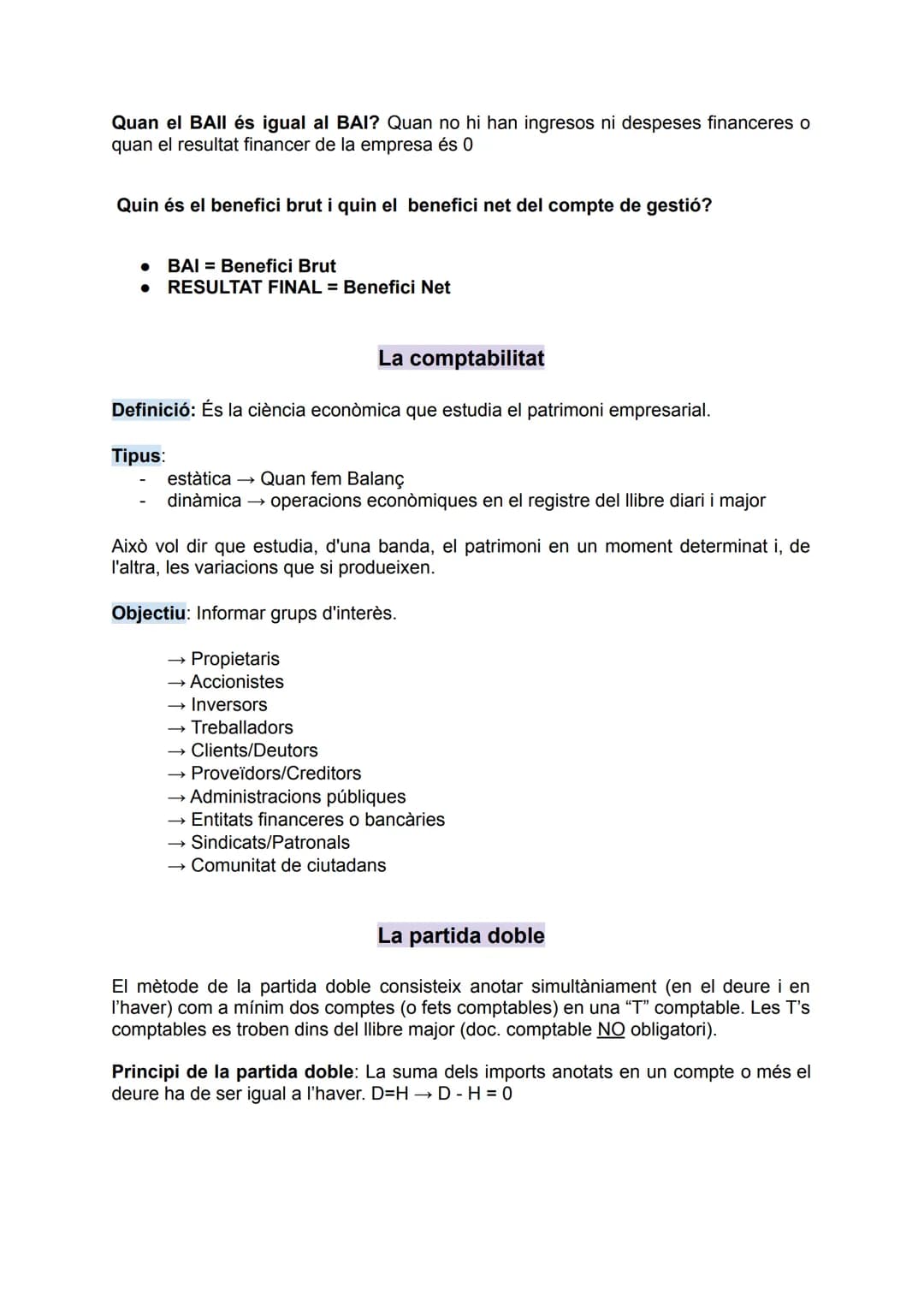 El patrimoni empresarial
Definició: conjunt de béns, drets i obligacions que té una empresa per poder
realitzar la seva raó de ser.
Justific
