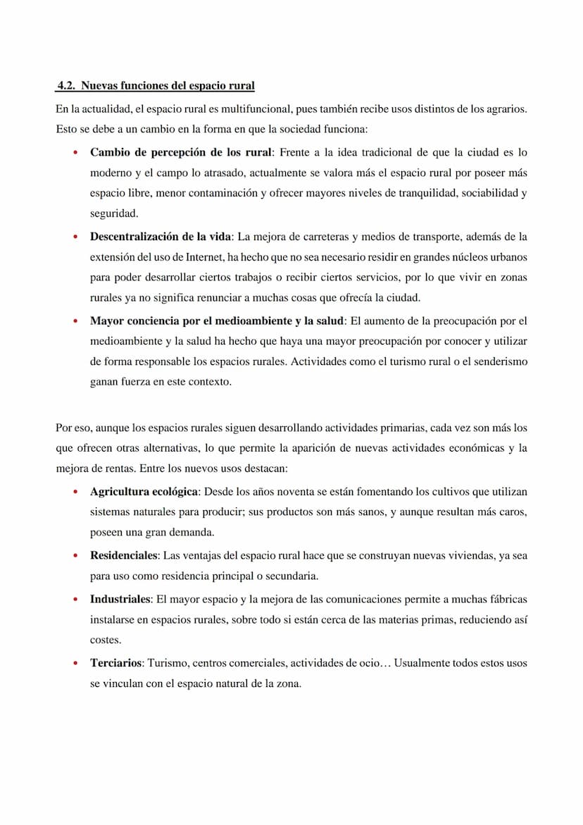 1. ESPACIO RURAL, SECTOR PRIMARIO Y SUS CONDICIONANTES
1.1. ¿Qué es el espacio rural?
Llamamos espacio rural al territorio no urbanizado, qu