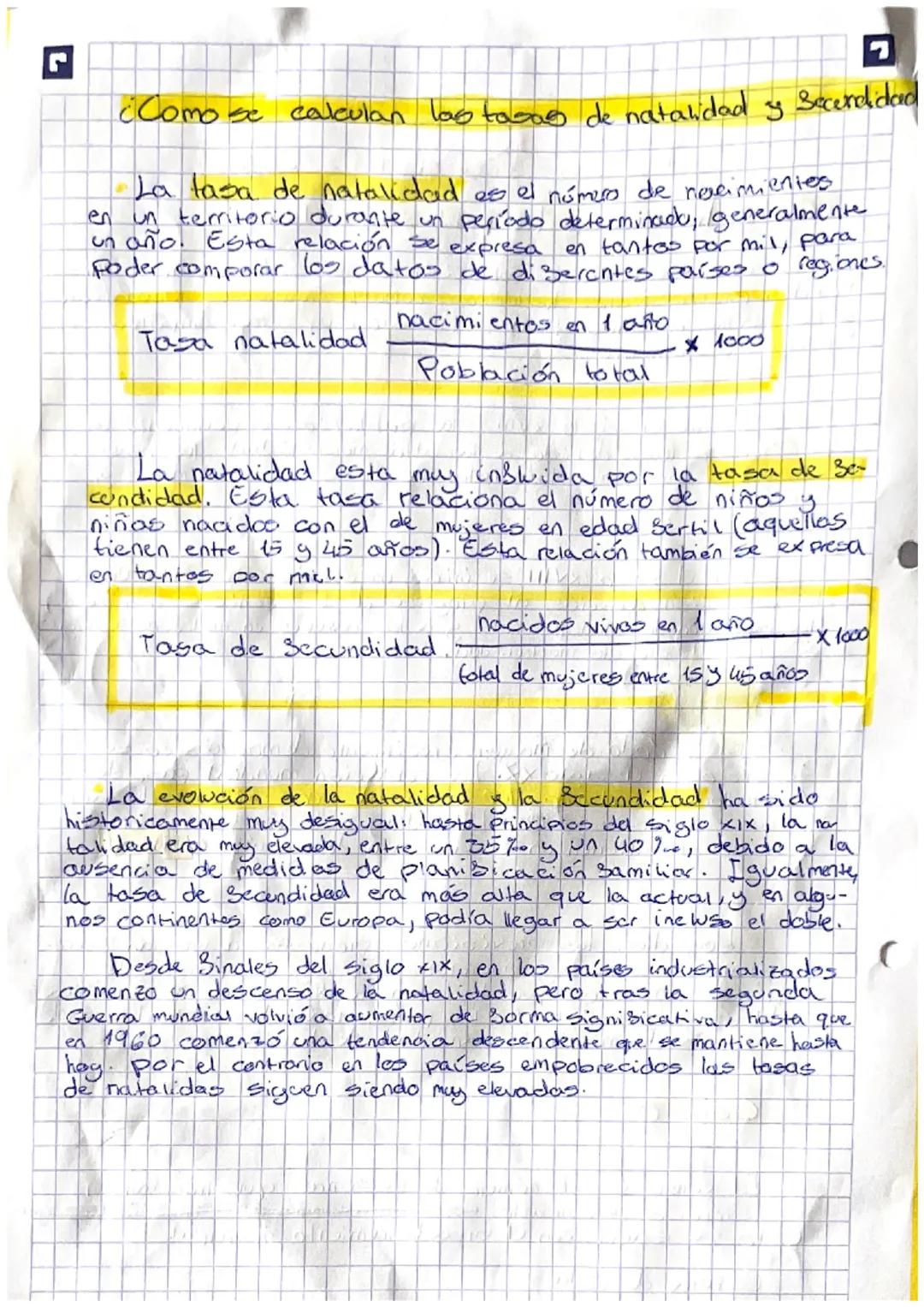 # ¿Como se calculan las tasas de natalidad y Secerelidad

La tasa de natalidad es el número de nacimientes
en un territorio durante un perío