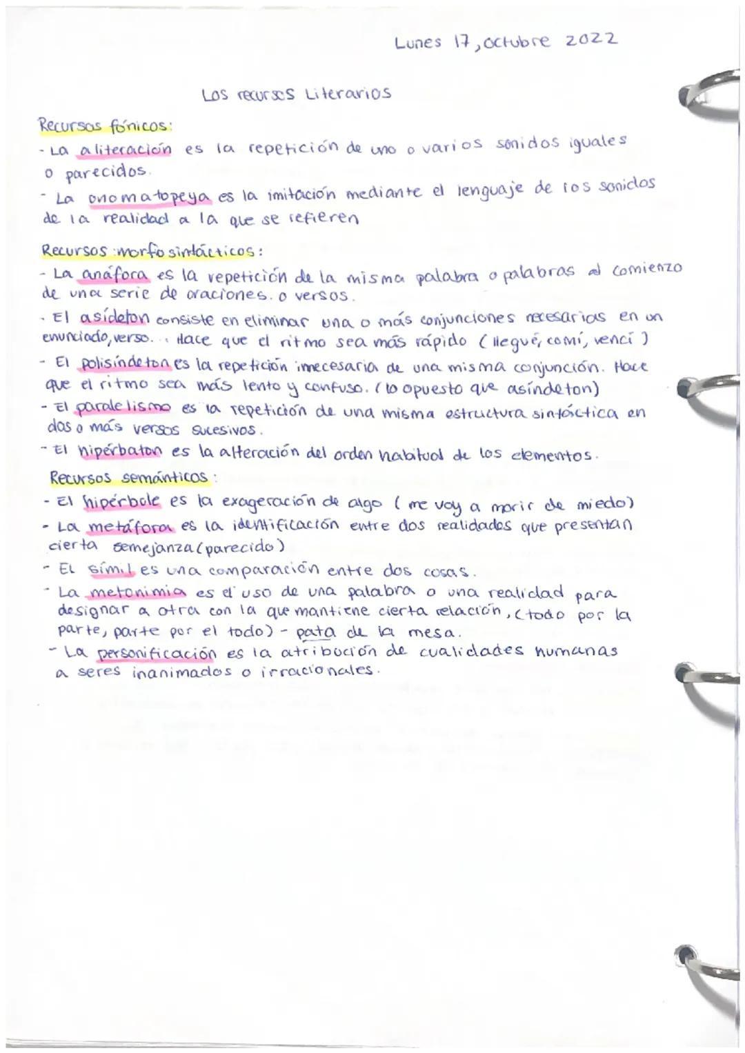 Los recursos Literarios
Lunes 17,octubre 2022
Recursos fonicos:
-La a literación es la repetición de uno o varios sonidos iguales
o parecido