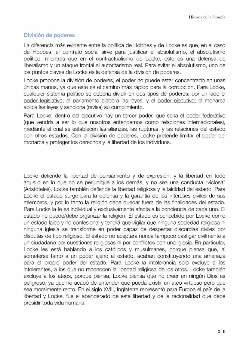John Locke
1632 1704 Bristol
Fue hijo de un abogado rural. Vivió en un ambiente crítico y
liberal. Estudió filosofía pero también física y q