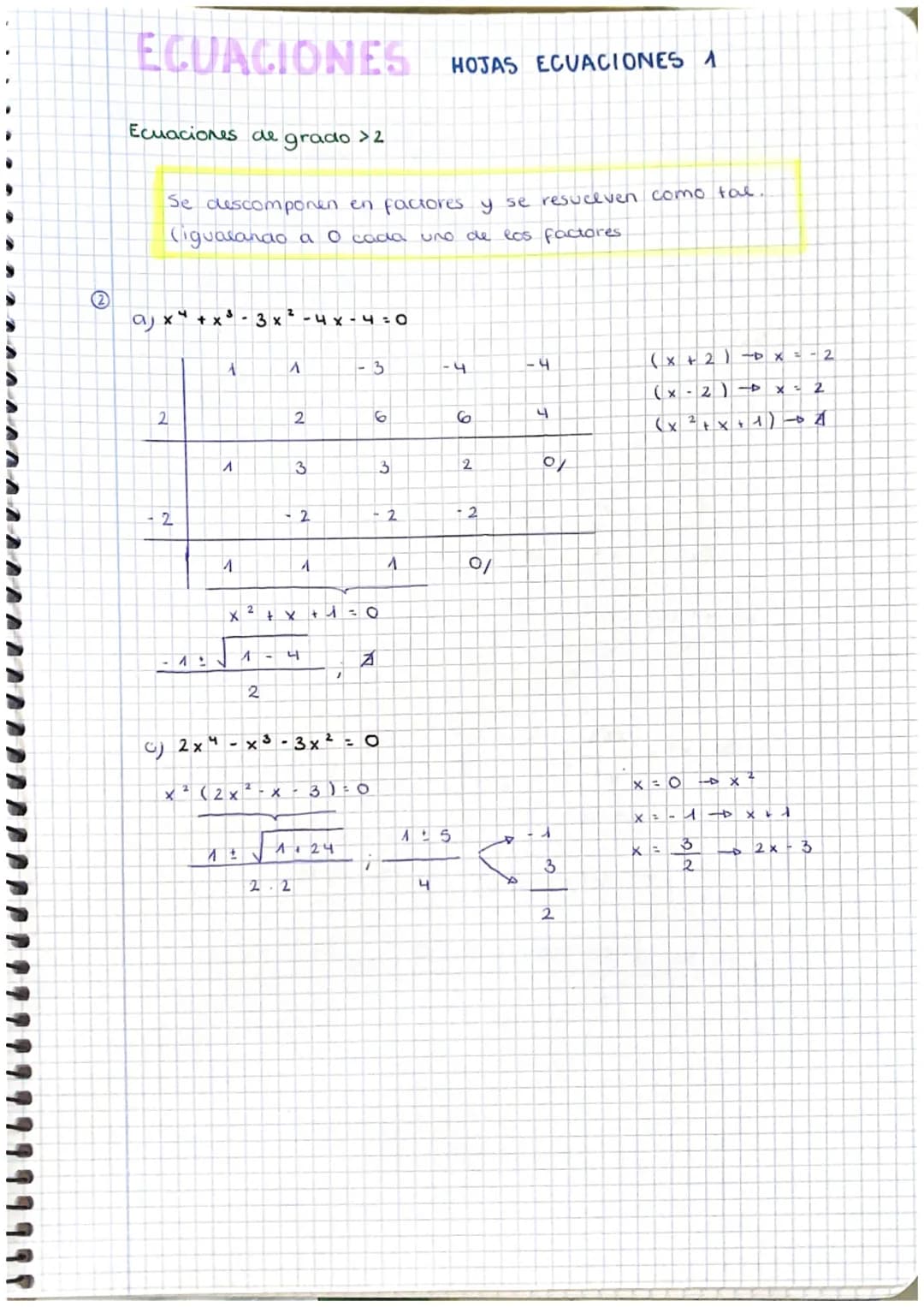 1
(3)
G
3x-2
(4)
6
30x20
Ⓒ (3x + 1) (3x-1) +
18.x 2
ECUACIONES
30 x 24 x +30x-6
X = O
660
18 x² + x3
19 x ²0
2
3
x² + 2
8x
x ² x=0
4x + 1
2
