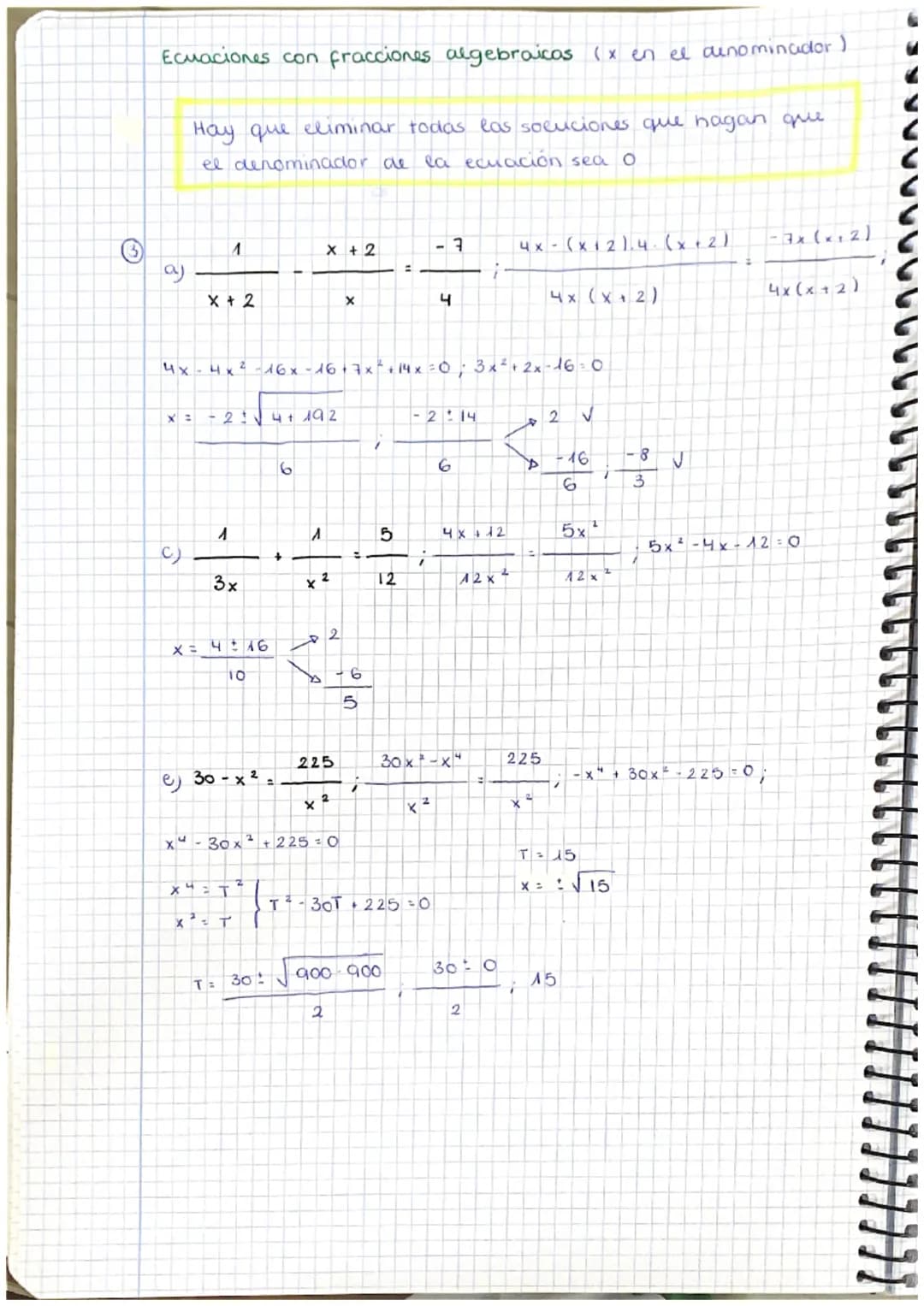 1
(3)
G
3x-2
(4)
6
30x20
Ⓒ (3x + 1) (3x-1) +
18.x 2
ECUACIONES
30 x 24 x +30x-6
X = O
660
18 x² + x3
19 x ²0
2
3
x² + 2
8x
x ² x=0
4x + 1
2
