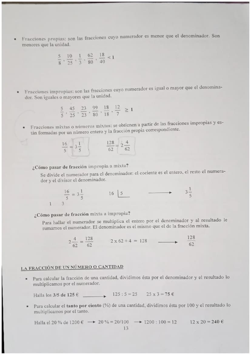 FRACCIÓN: es una o varias partes iguales en que se divide la unidad.
La fracción está formada por dos números naturales a y b colocado uno e