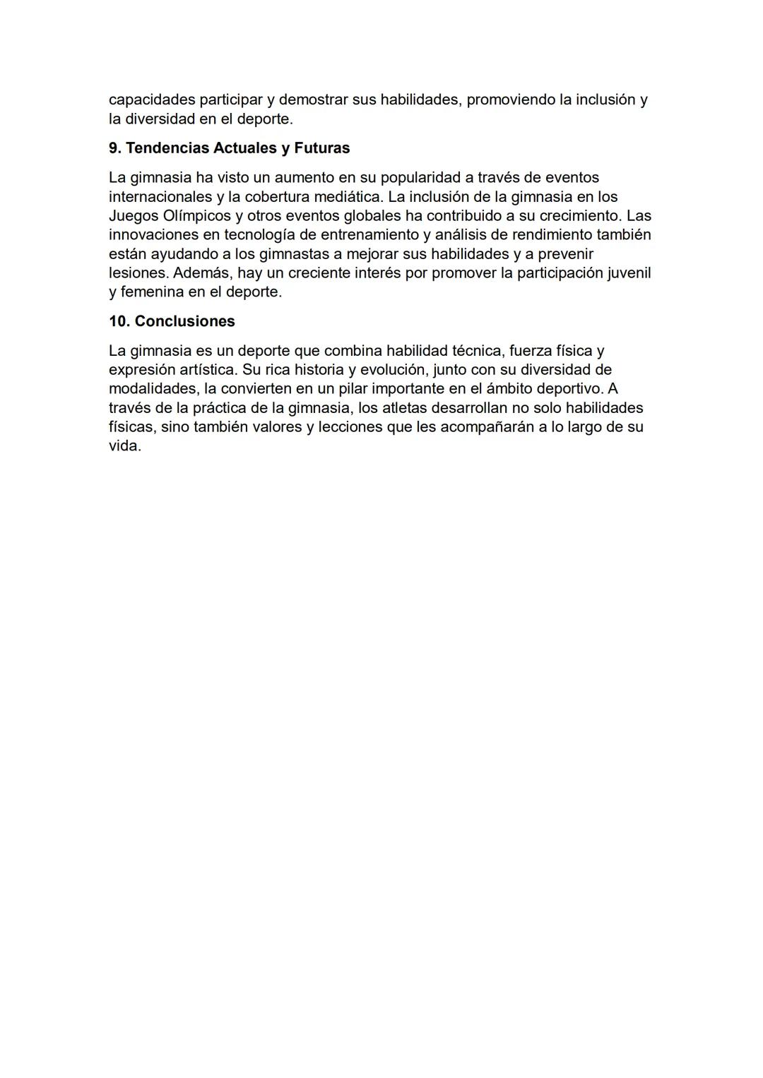 # GIMNASIA

1. Definición y Concepto

La gimnasia es un deporte que combina la acrobacia, la fuerza, la flexibilidad y
la coordinación a tra