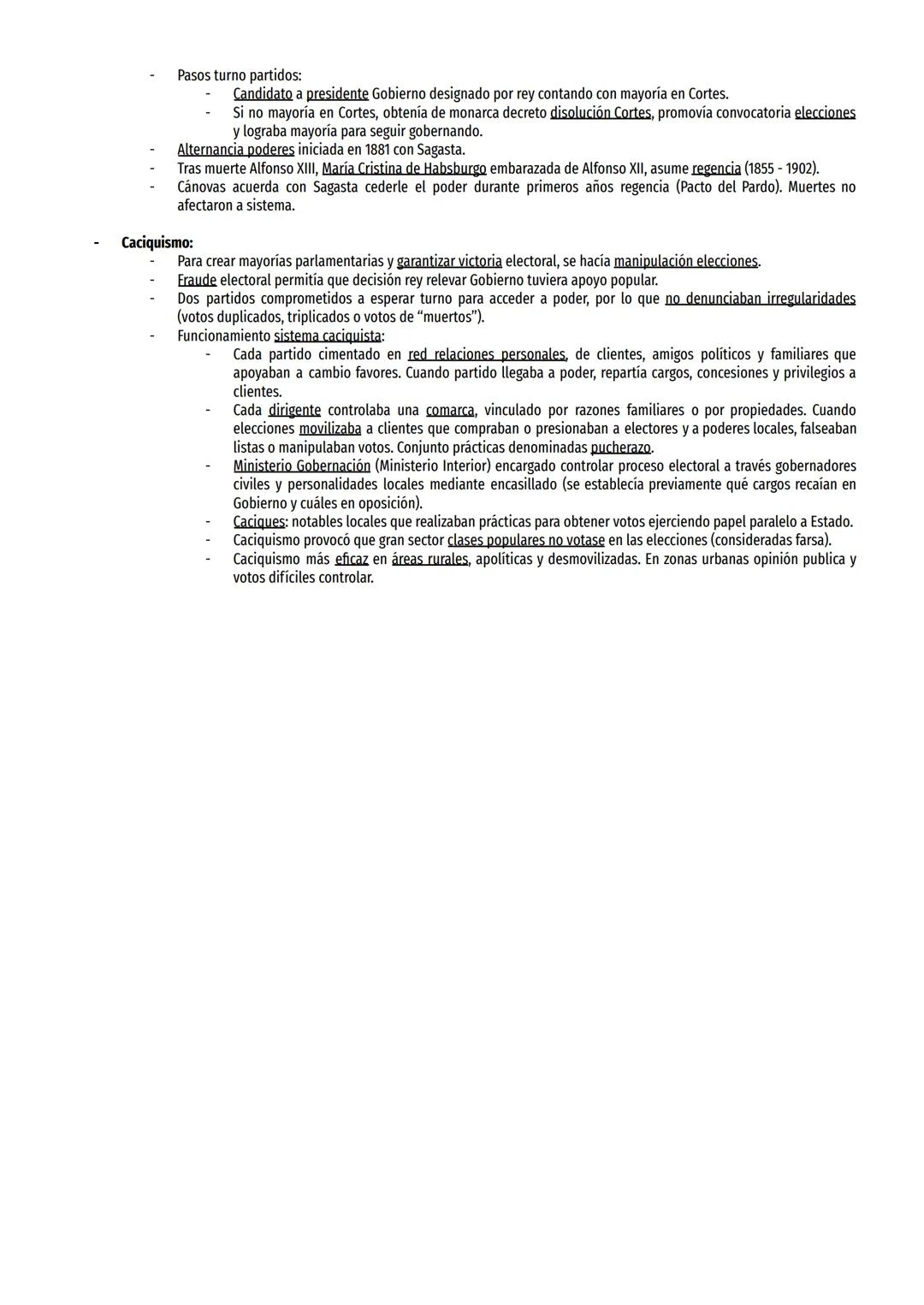 BLOQUE 7:
LA RESTAURACIÓN BORBÓNICA: IMPLANTACIÓN Y AFIANZAMIENTO DE UN NUEVO SISTEMA POLÍTICO (1874-1902)
7.1 - La Restauración Borbónica (