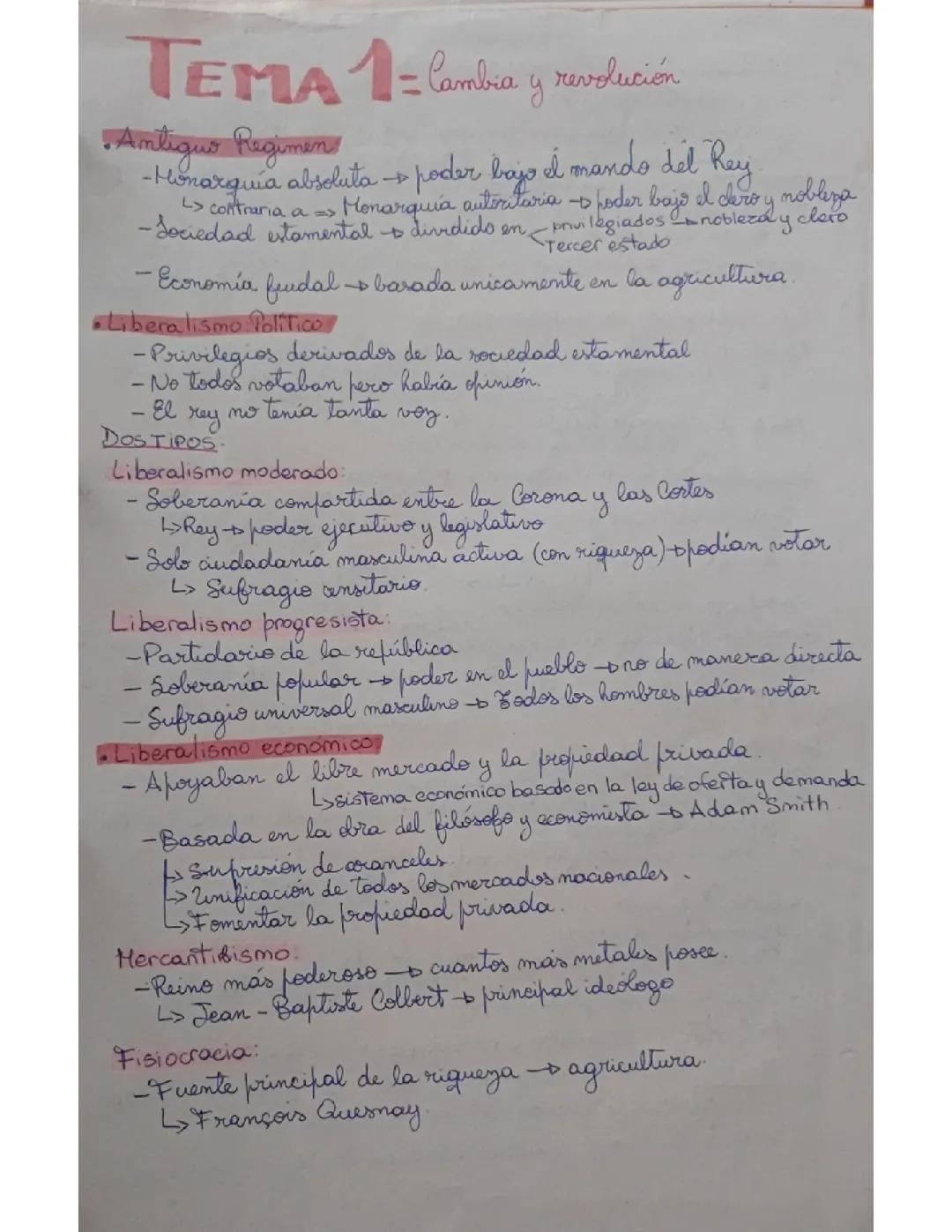 Cambio y Revolución: Liberalismo y Grandes Transformaciones