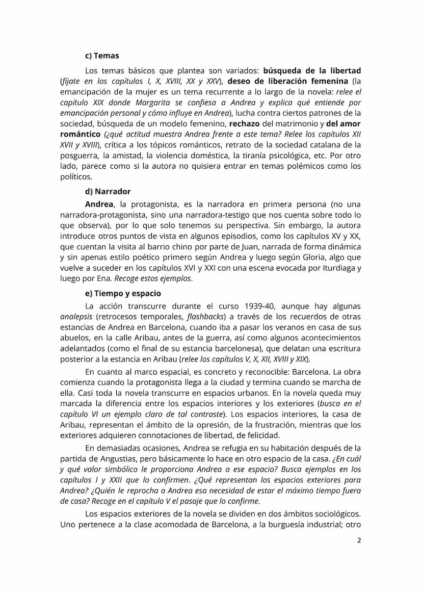 Guía de lectura
NADA, CARMEN LAFORET
1. INTRODUCCIÓN
Nada es una novela de fuerte componente autobiográfico escrita en 1944 y
que obtuvo el 