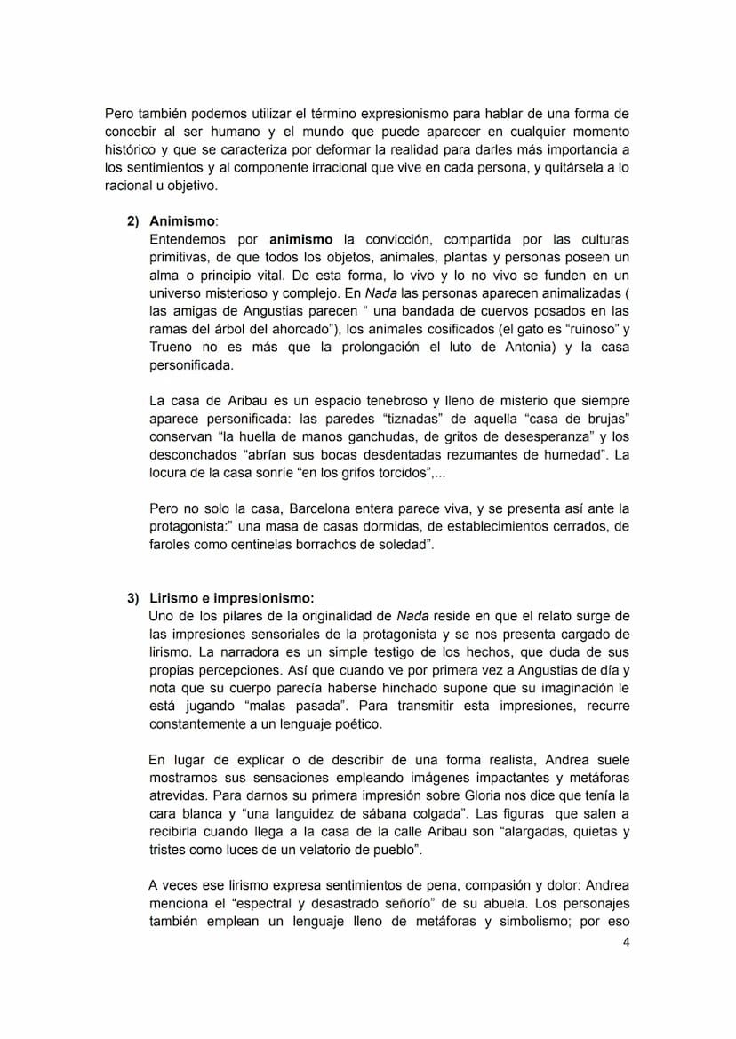 Guía de lectura
NADA, CARMEN LAFORET
1. INTRODUCCIÓN
Nada es una novela de fuerte componente autobiográfico escrita en 1944 y
que obtuvo el 