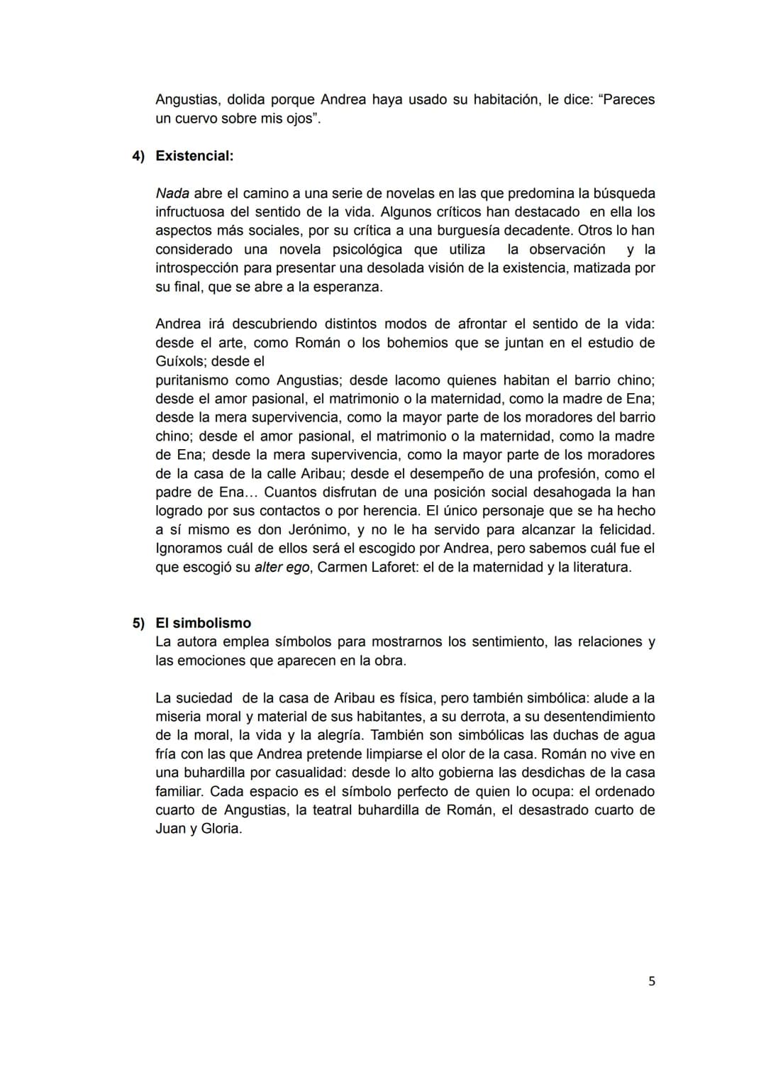 Guía de lectura
NADA, CARMEN LAFORET
1. INTRODUCCIÓN
Nada es una novela de fuerte componente autobiográfico escrita en 1944 y
que obtuvo el 