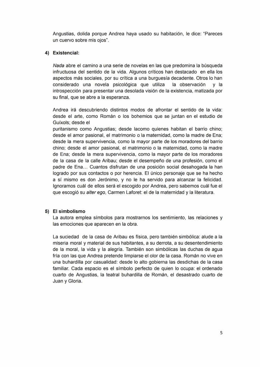 Guía de lectura
NADA, CARMEN LAFORET
1. INTRODUCCIÓN
Nada es una novela de fuerte componente autobiográfico escrita en 1944 y
que obtuvo el 