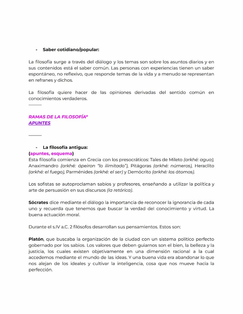 TEMA 1- EL SABER FILOSÓFICO
Saber filosófico y sus características:
FILOSOFÍA= filo (amor) y sofía (sabiduría)
La duda, sorpresa y admiració