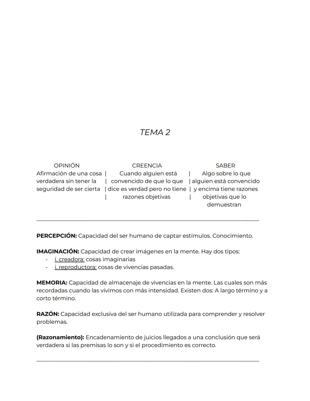 TEMA 1- EL SABER FILOSÓFICO
Saber filosófico y sus características:
FILOSOFÍA= filo (amor) y sofía (sabiduría)
La duda, sorpresa y admiració