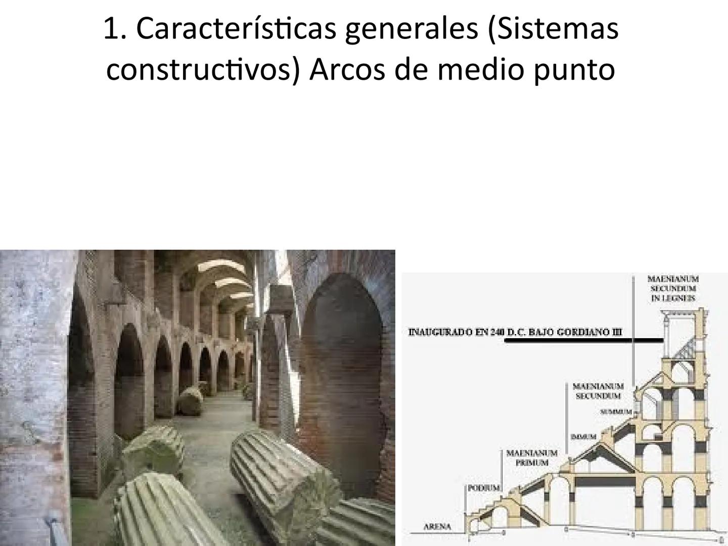 Arquitectura en Roma 1 características generales:
Esquema 1
-Materiales (ojo! Error en la pag. 70)
-Mampostería (Opus Incertum)
-Sillar (Opu