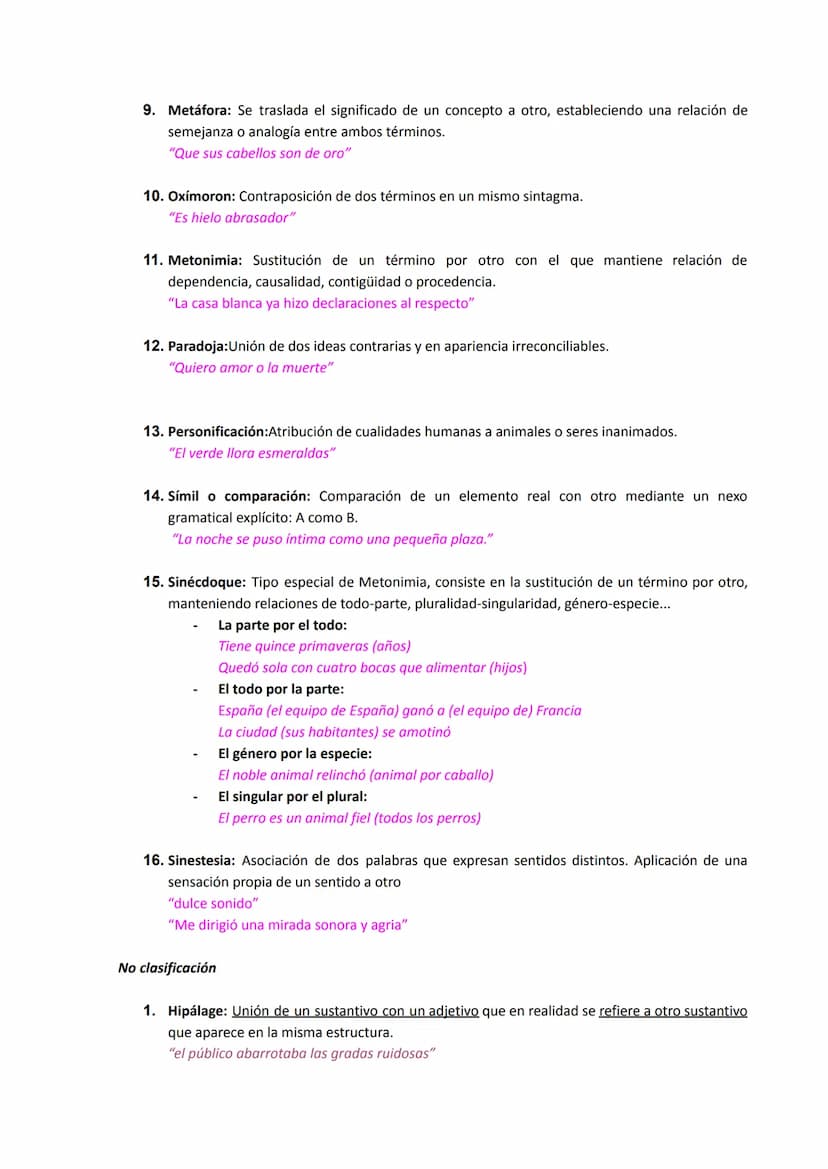 FIGURAS RETÓRICAS
Las figuras retóricas o recursos estilísticos
literarios consisten en una desviación del uso
normal del lenguaje para logr