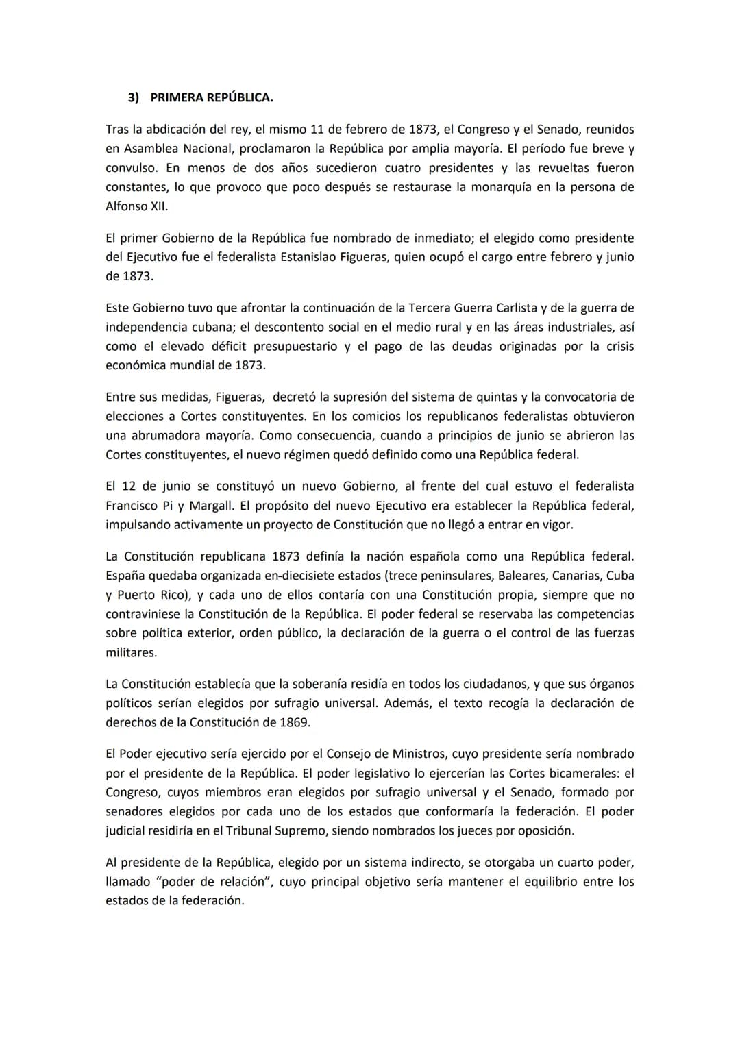 1) GOBIERNO PROVISIONAL.
Oposición a la reinal
Los acontecimientos se iniciaron en enero de 1866 con la sublevación fallida del general Prim