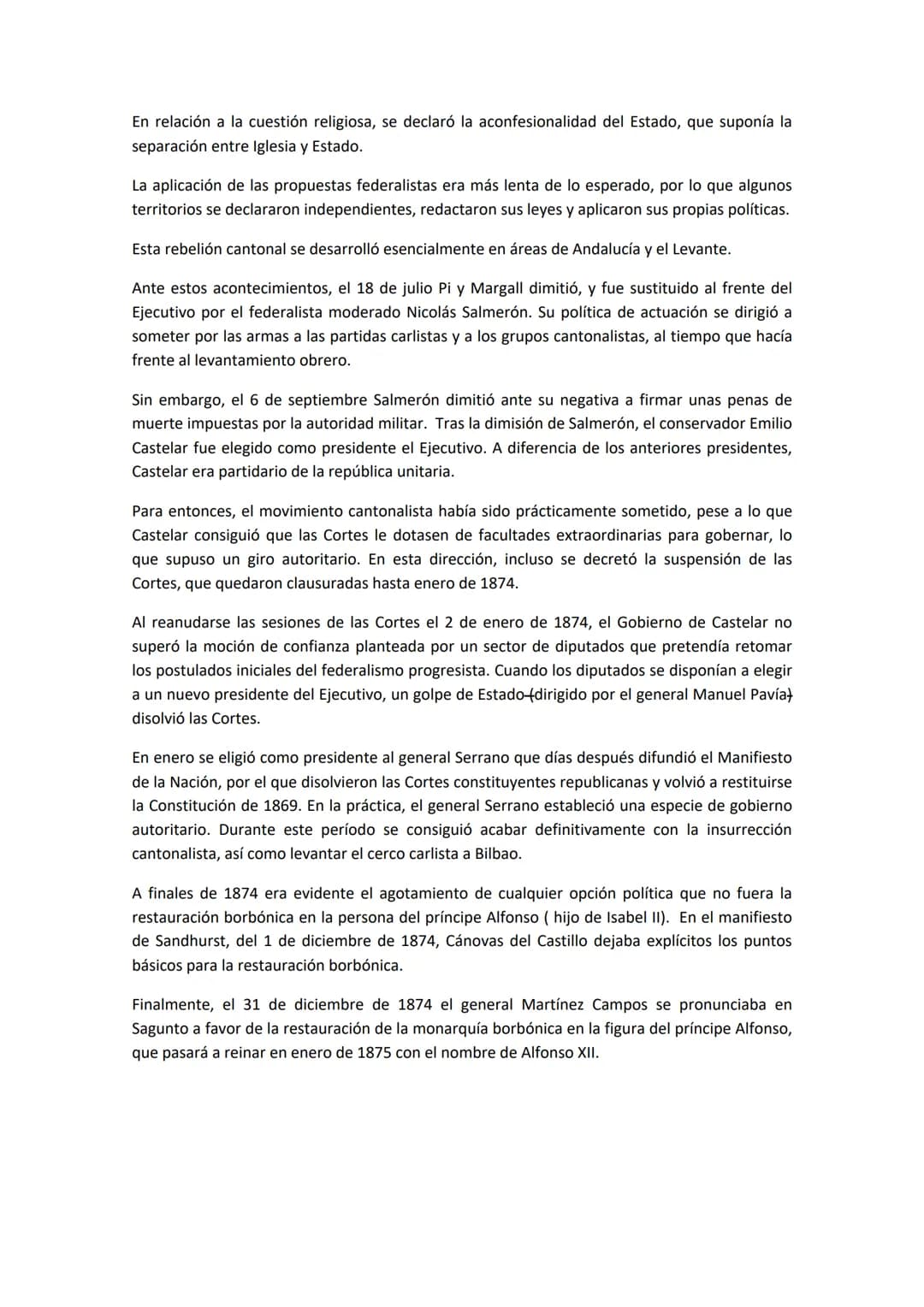 1) GOBIERNO PROVISIONAL.
Oposición a la reinal
Los acontecimientos se iniciaron en enero de 1866 con la sublevación fallida del general Prim