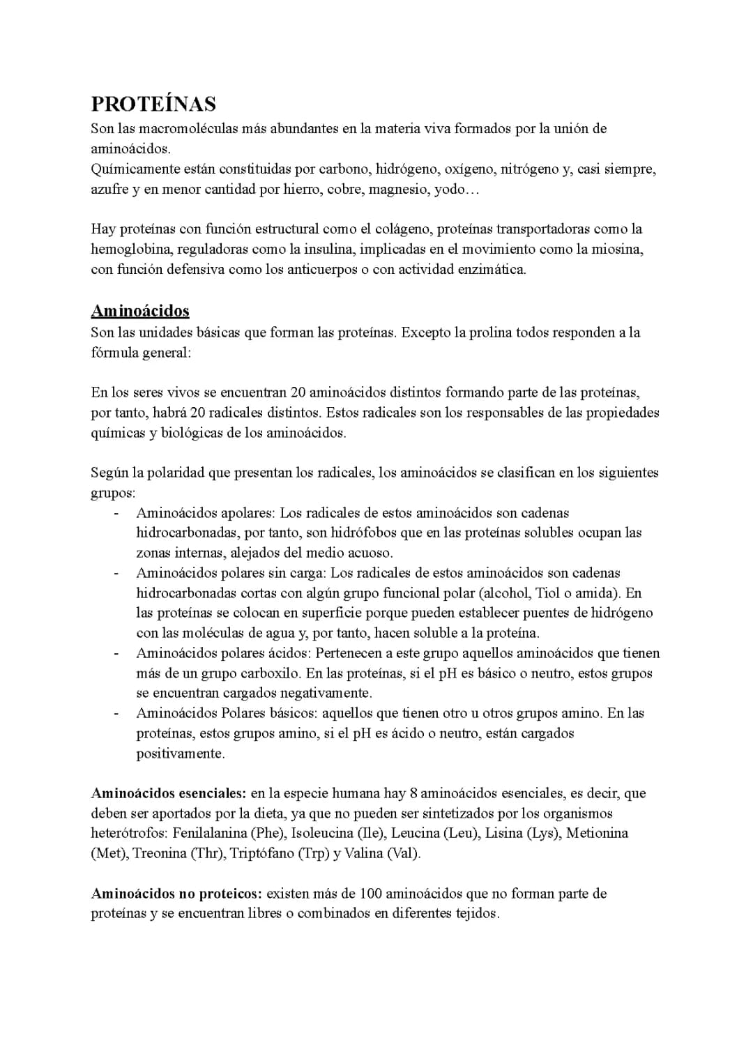 PROTEÍNAS