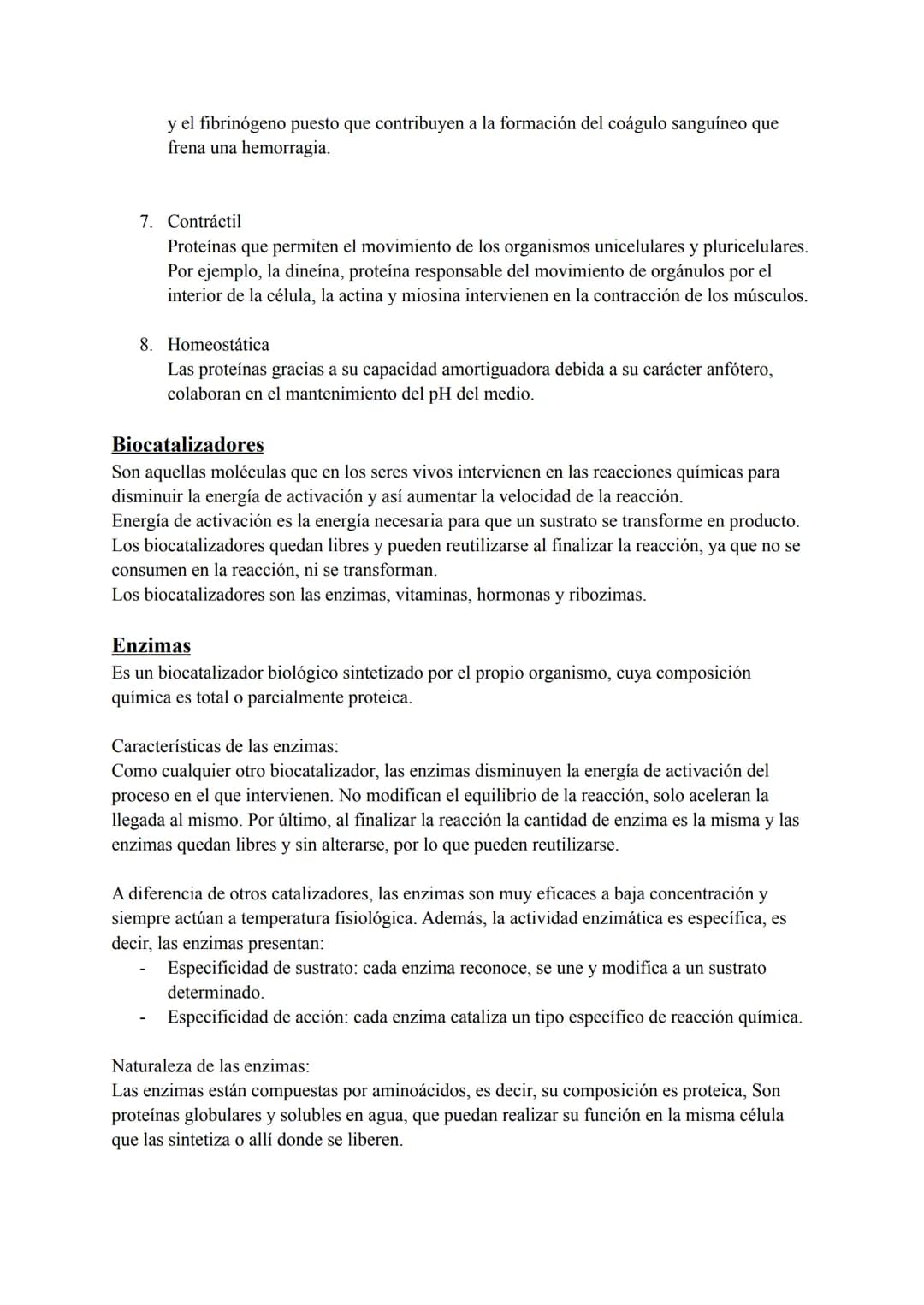 PROTEÍNAS
Son las macromoléculas más abundantes en la materia viva formados por la unión de
aminoácidos.
Químicamente están constituidas por