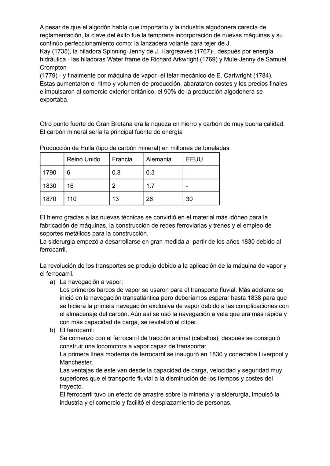 # 14 La primera revolución industrial en Gran Bretaña 1760-1870

Definición de Revolución Industrial:

Proceso desarrollado entre 1760 y 191