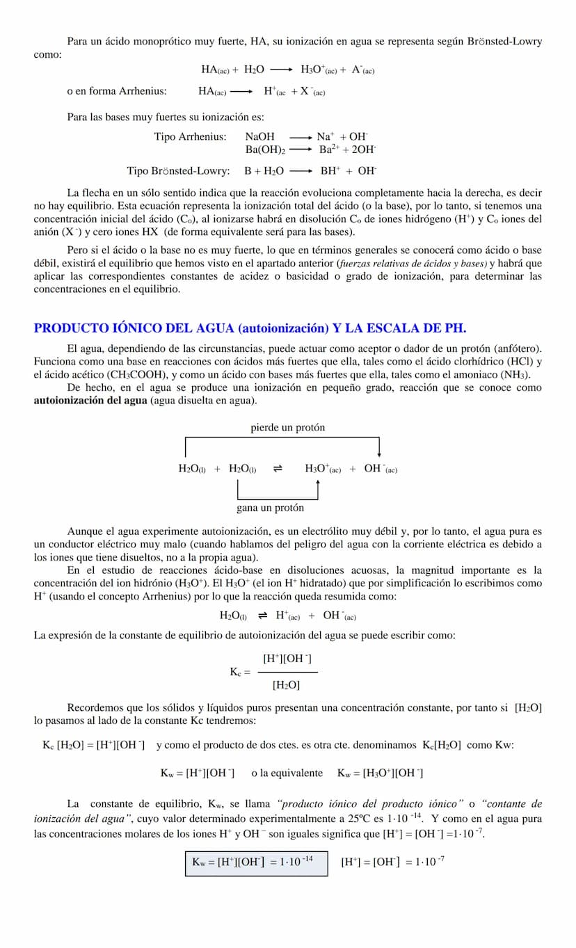 REACCIONES DE TRANSFERENCIA DE PROTONES
(REACCIONES ÁCIDO-BASE)
Una gran parte de las reacciones químicas y la mayoría de las que ocurren en