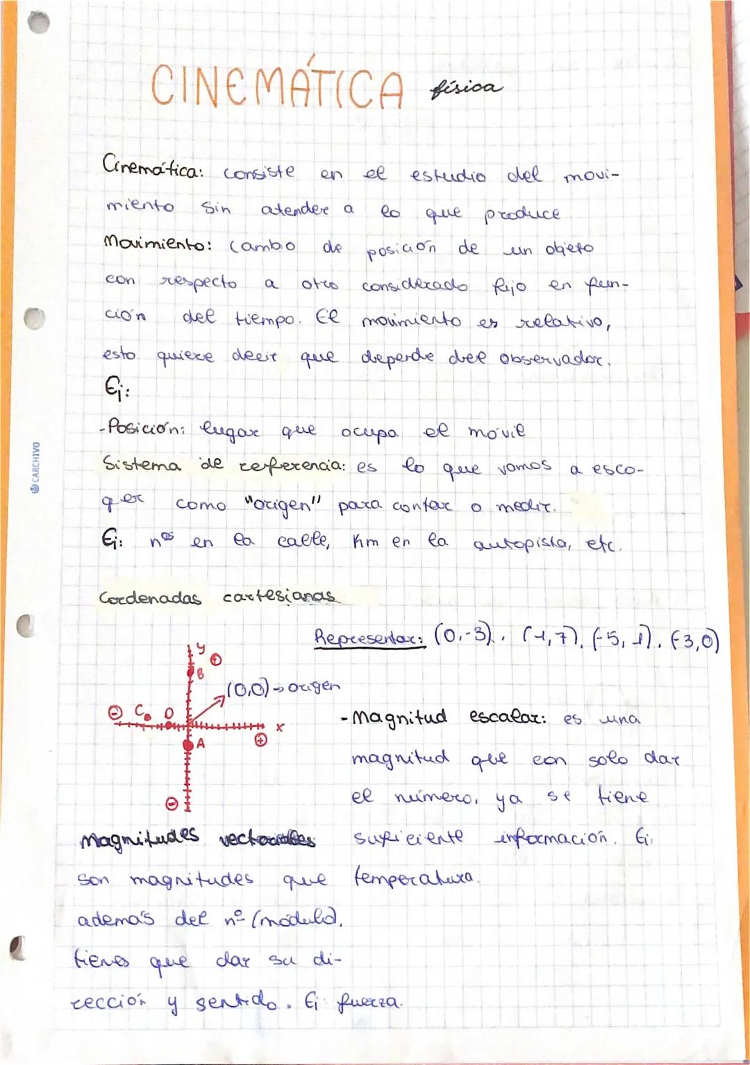 Introducción a la Cinemática Física: Conceptos Esenciales