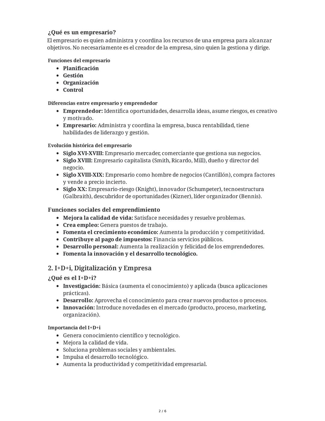 # Resumen Completo: Emprendimiento, Innovación y
Responsabilidad Social

1. El Empresariado y las Personas Emprendedoras

¿Qué es una person