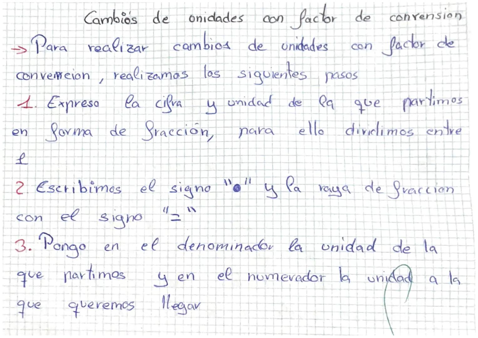 Cambios de
onidades con
factor de conrension
factor de
Para realizar
Convencion
1. Expreso
1
cambios de unidades con
realizamos los siguient