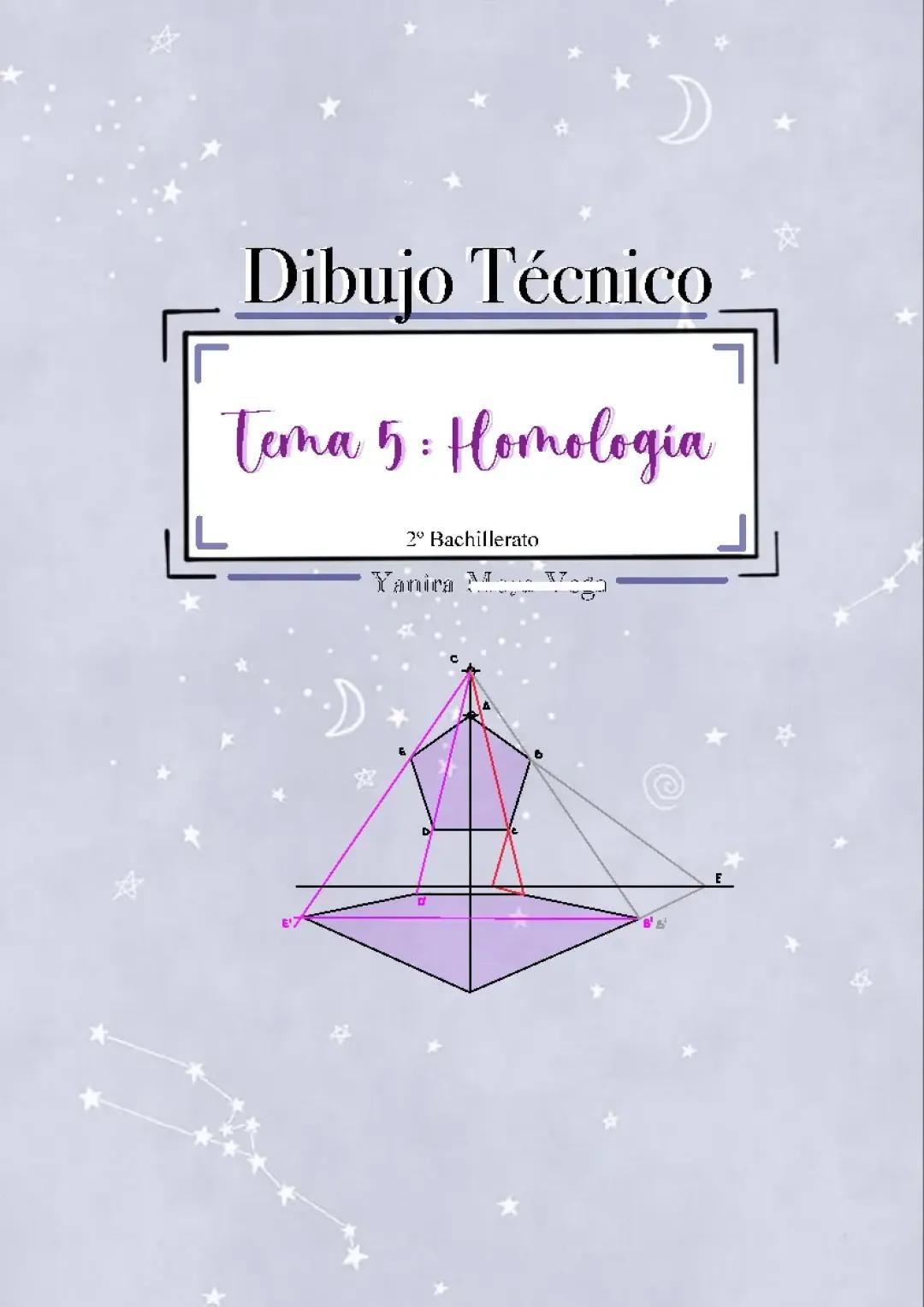 Aprende sobre la homología en dibujo técnico y cómo encontrar el eje