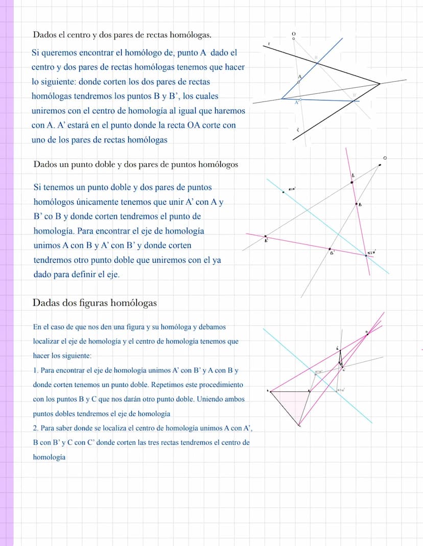 Dibujo Técnico
Tema 5: Homologia
2º Bachillerato
Yanira Ma Vag- 1.Homología
Concepto
La homología es una transformación geométrica de una fi