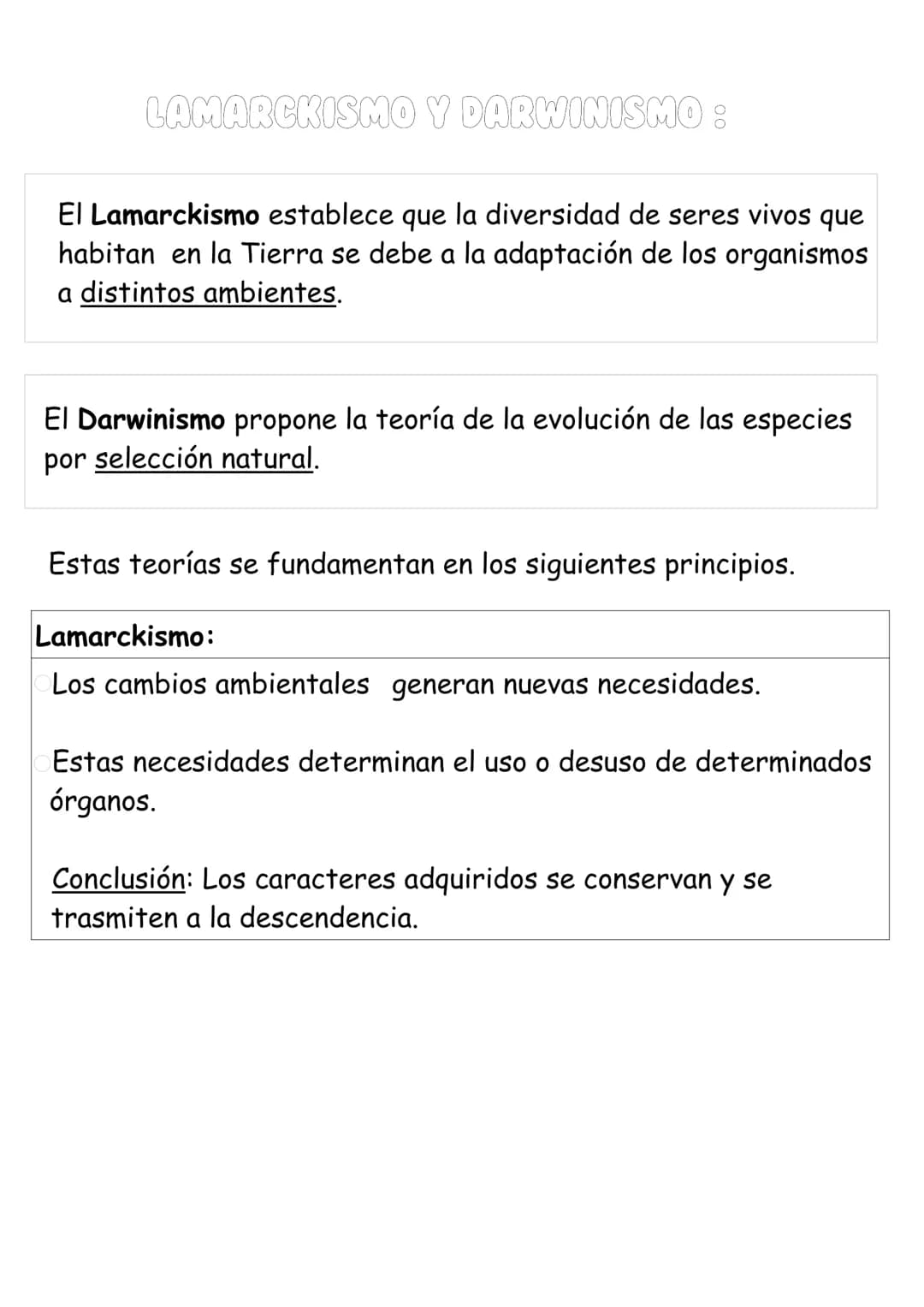 La col·lation
DE LOS SERES VIVOS
FIJISMOS FRENTE A LA EVOLUCION BIOLOGICA:
Hasta el siglo XIX existía la creencia generalizada de que las
es