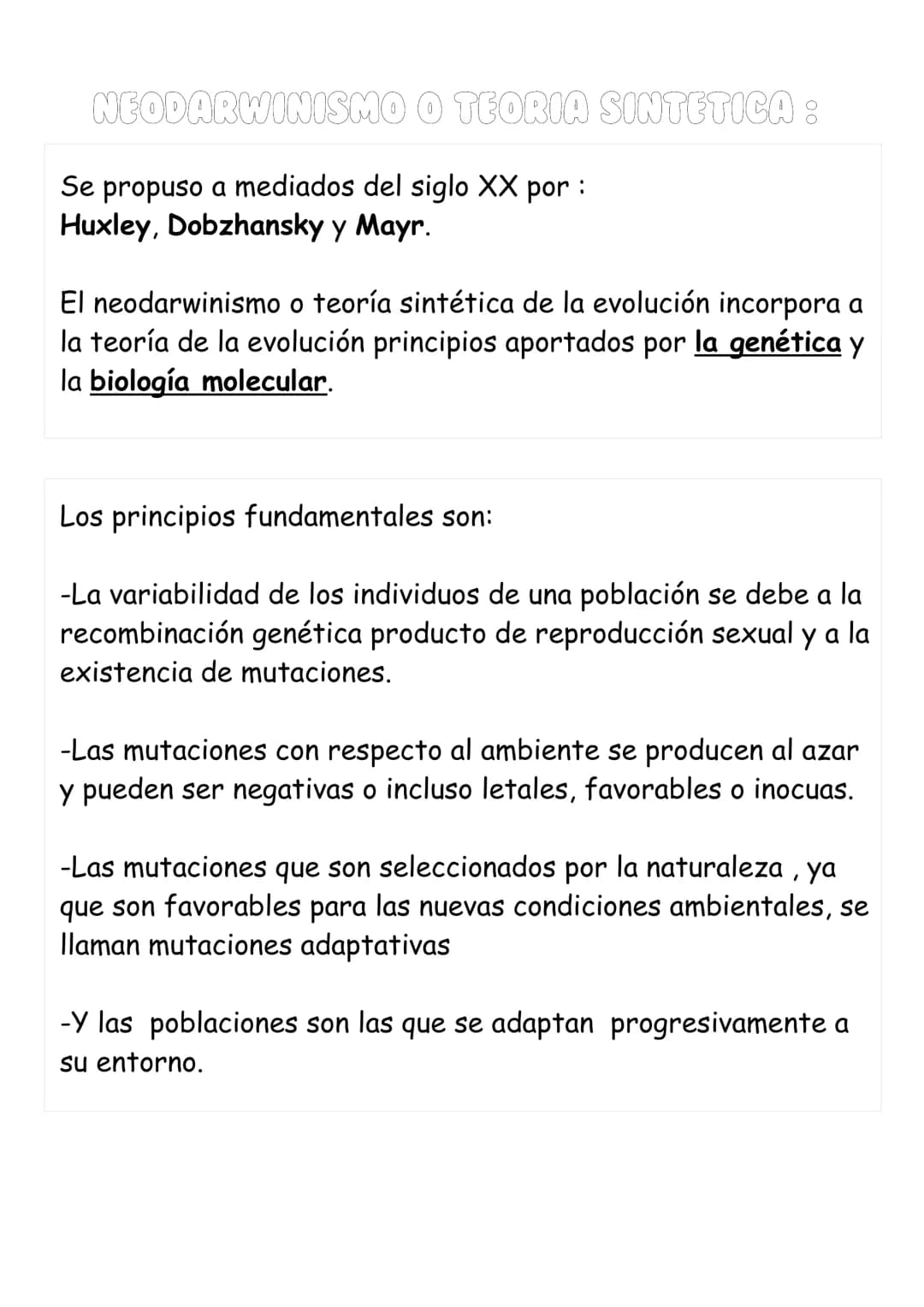 La col·lation
DE LOS SERES VIVOS
FIJISMOS FRENTE A LA EVOLUCION BIOLOGICA:
Hasta el siglo XIX existía la creencia generalizada de que las
es