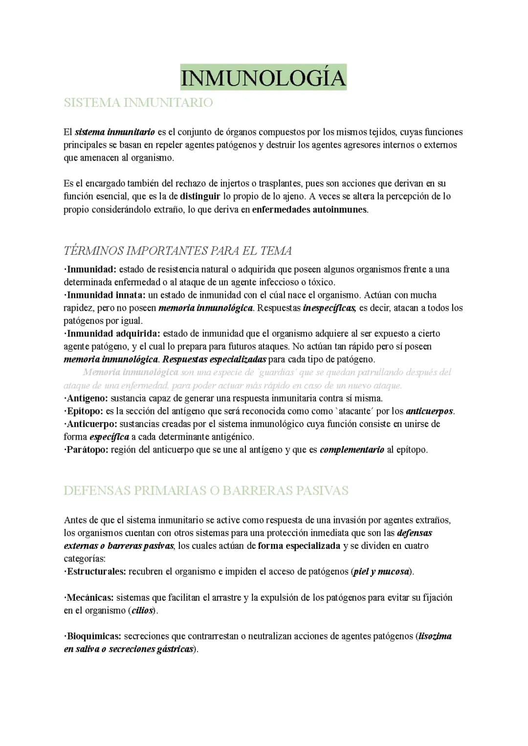 INMUNOLOGÍA