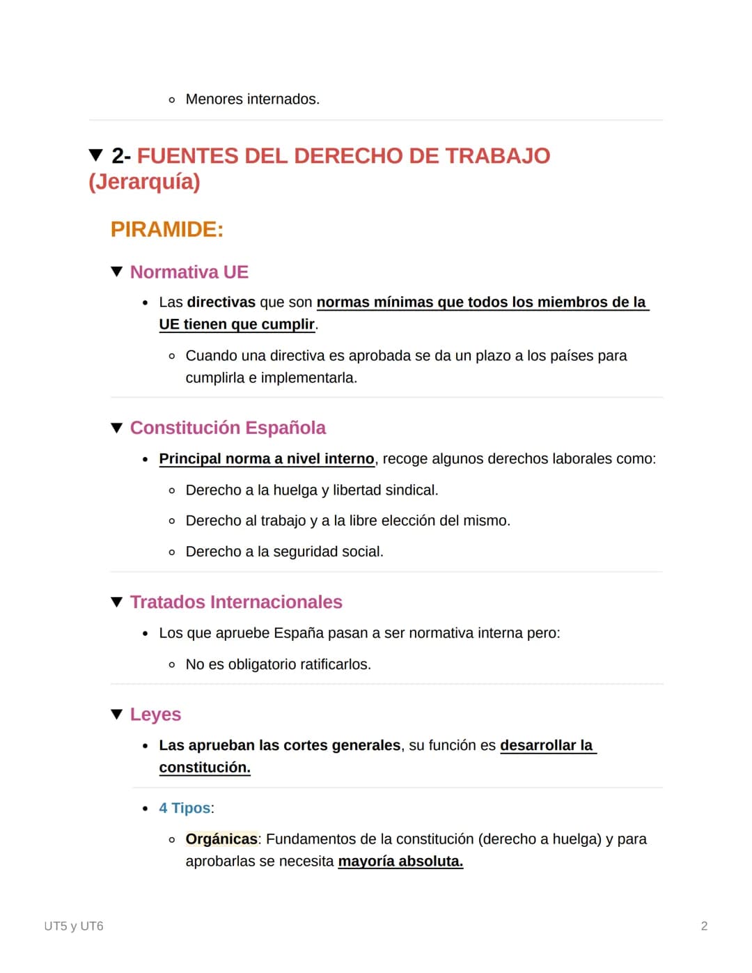UT5 y UT6
UT5 La Relación Laboral
▼ 1- REQUISITOS Y TIPOS DE RELACIONES
UT5 y UT6
Requisitos:
• Personal: El trabajador tiene que acudir por