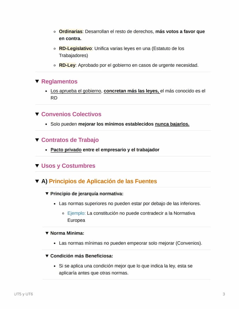 UT5 y UT6
UT5 La Relación Laboral
▼ 1- REQUISITOS Y TIPOS DE RELACIONES
UT5 y UT6
Requisitos:
• Personal: El trabajador tiene que acudir por