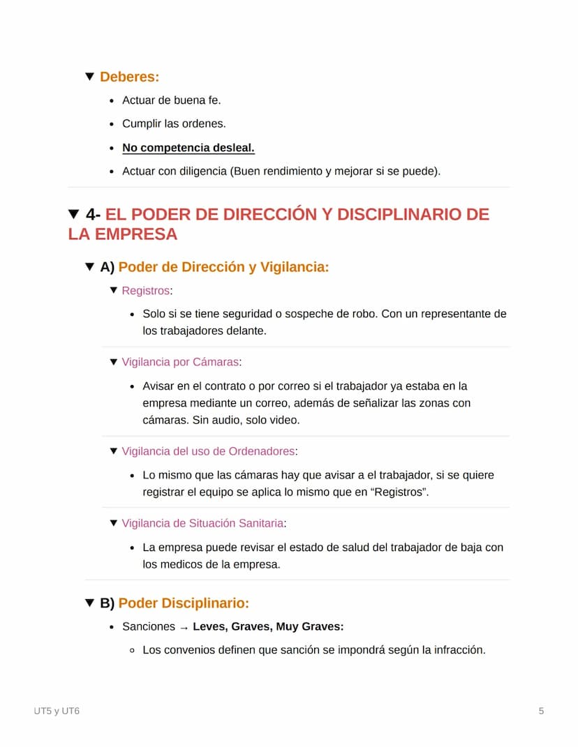UT5 y UT6
UT5 La Relación Laboral
▼ 1- REQUISITOS Y TIPOS DE RELACIONES
UT5 y UT6
Requisitos:
• Personal: El trabajador tiene que acudir por