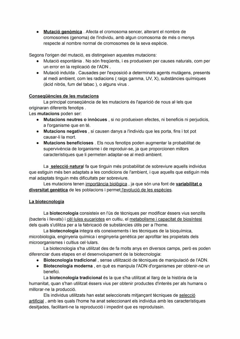 La informació genètica: els àcids nucleics
Tots els éssers vius tenen dos tipus d'àcids nucleics: I' ADN i l' ARN.
L'ADN (àcid desoxiribonuc