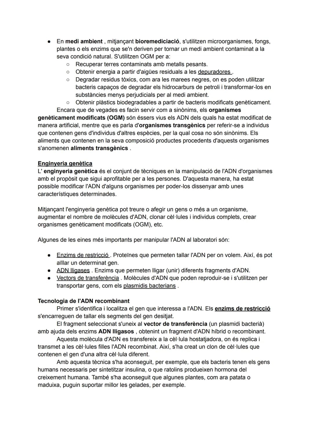 La informació genètica: els àcids nucleics
Tots els éssers vius tenen dos tipus d'àcids nucleics: I' ADN i l' ARN.
L'ADN (àcid desoxiribonuc