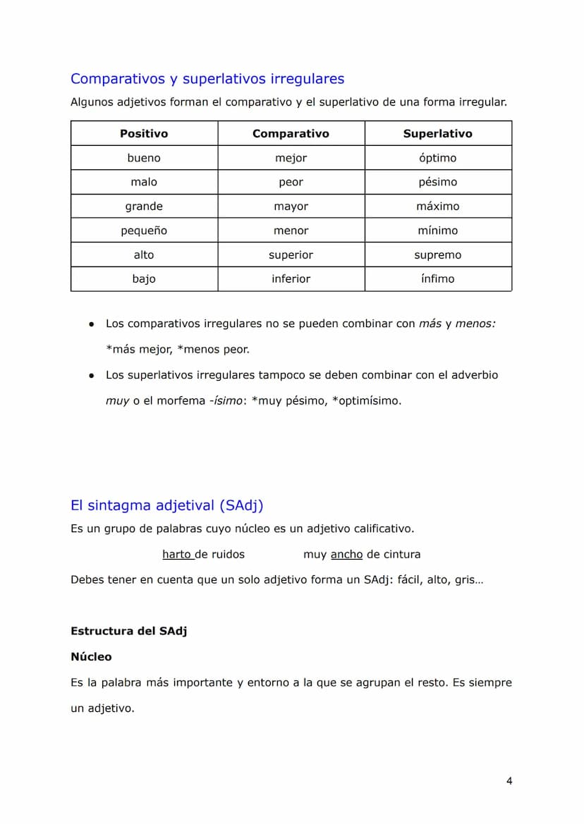 SN: EL COMPLEMENTO DEL NOMBRE
Los elementos del SN
Recordemos la estructura del sintagma nominal:
MORFOLÓGICAMENTE
FORMA: tipo de palabra
Mi
