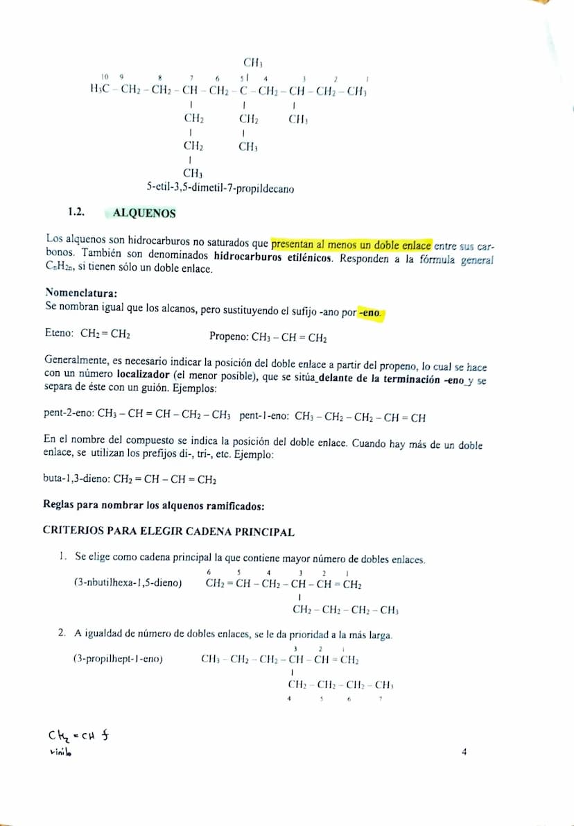 UD 5. QUÍMICA DEL CARBONO
1. INTRODUCCIÓN
2. FORMULACIÓN DE QUÍMICA ORGÁNICA
1.
2.1. ALCANOS
2.2. ALQUENOS
2.3. ALQUINOS
2.4. HIDROCARBUROS 