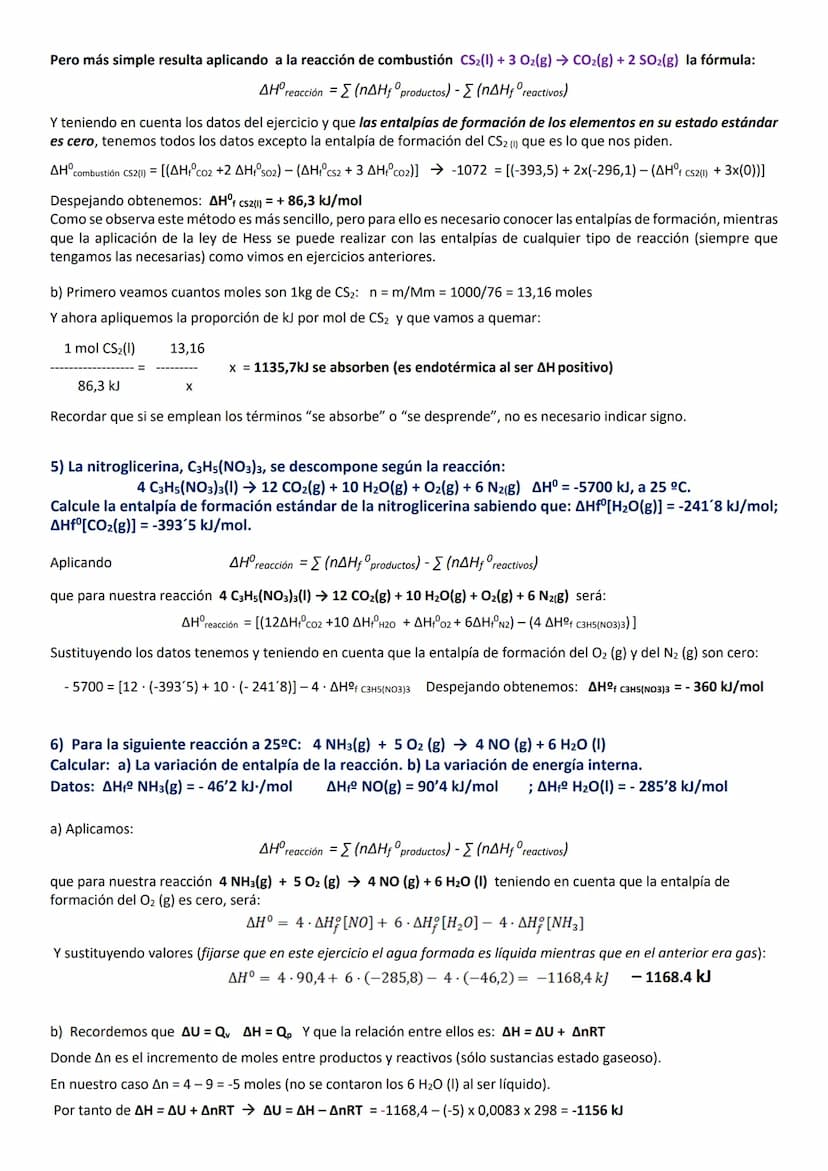 EJERCICIOS RESUELTOS DE TERMOQUÍMICA 1º BACHILLERATO
Los ejercicios más largos no significan que sean más difíciles. Puede ser más largo por