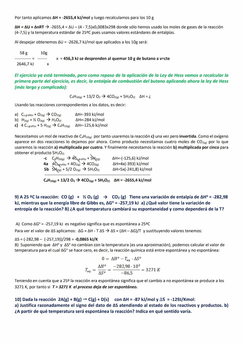 EJERCICIOS RESUELTOS DE TERMOQUÍMICA 1º BACHILLERATO
Los ejercicios más largos no significan que sean más difíciles. Puede ser más largo por