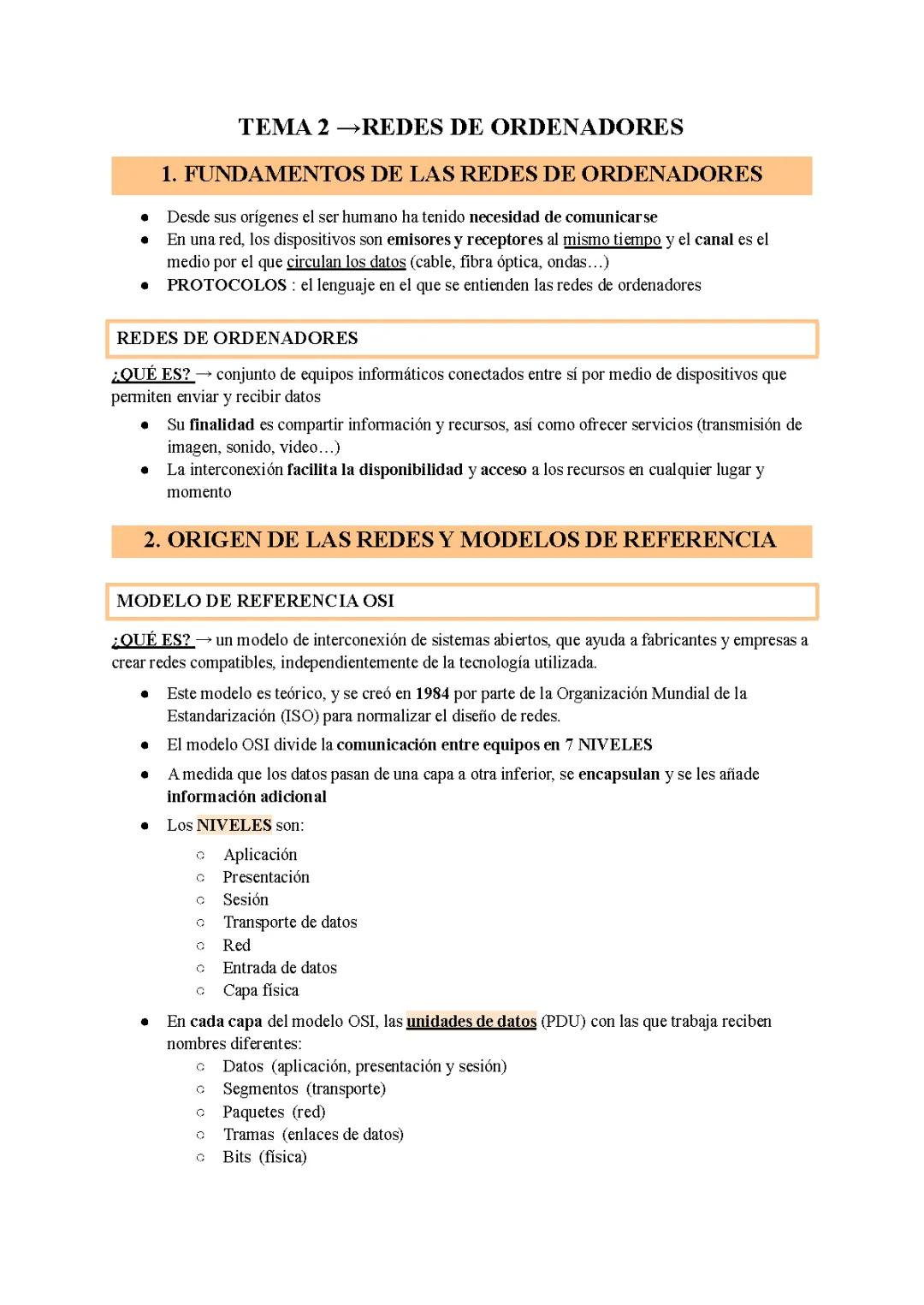 Apuntes - Redes de ordenadores