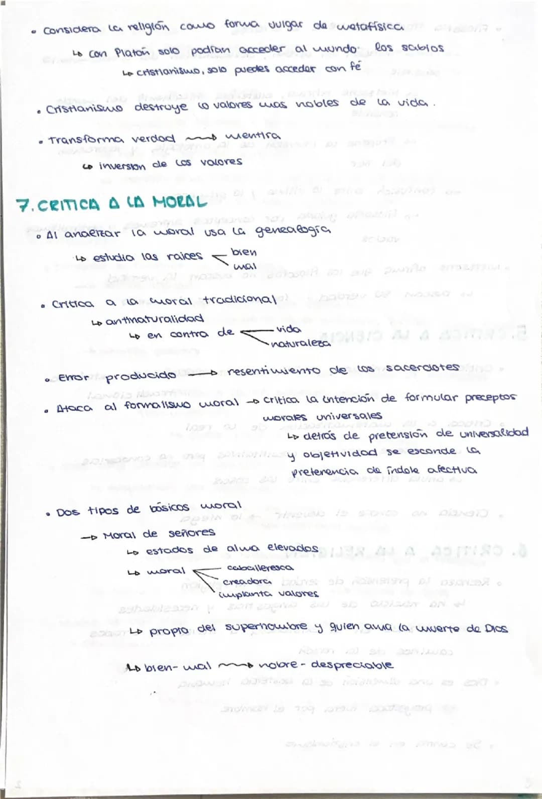--- OCR Start ---
Nietzsche
1. CRITICA A LA TRADICIÓN JUDEO-CRISTIANA
Conjunto de la filosofía de Nietzsche
- crítica a los fundamentos de l