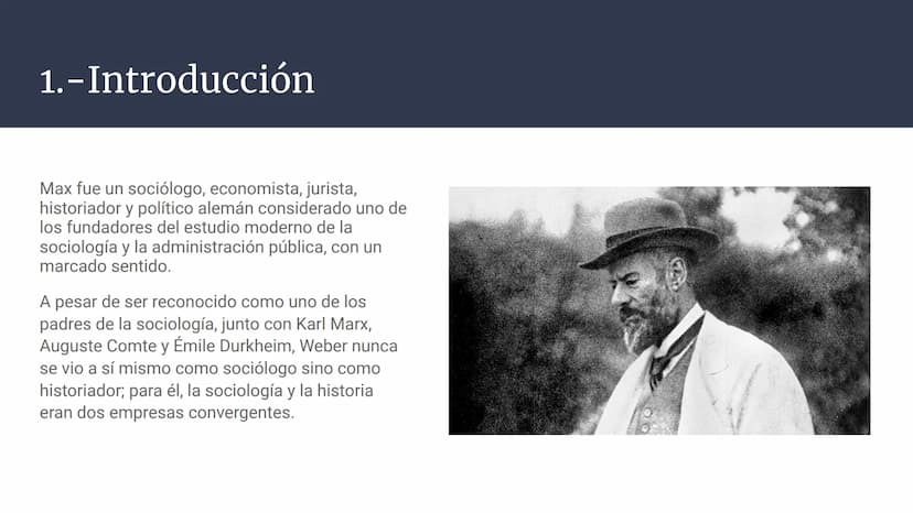 Max Weber
Kubrat-Lyusien Ivanov, Juan Esteban
Londoño y Anna Maria Hrytsay Índice
The To
Tonto
Max Weber
1864.-1920.
IDEALNI TIPOVI VLASTI
M