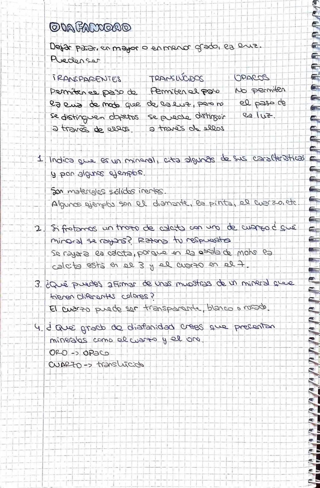 LOS
Cos MINERALES son materiales sólidos inertes que se formen
de modo natural
قبل میں مصر میومد
горіе
es
EXPOLIACIÓN
Capacidad de romperse 