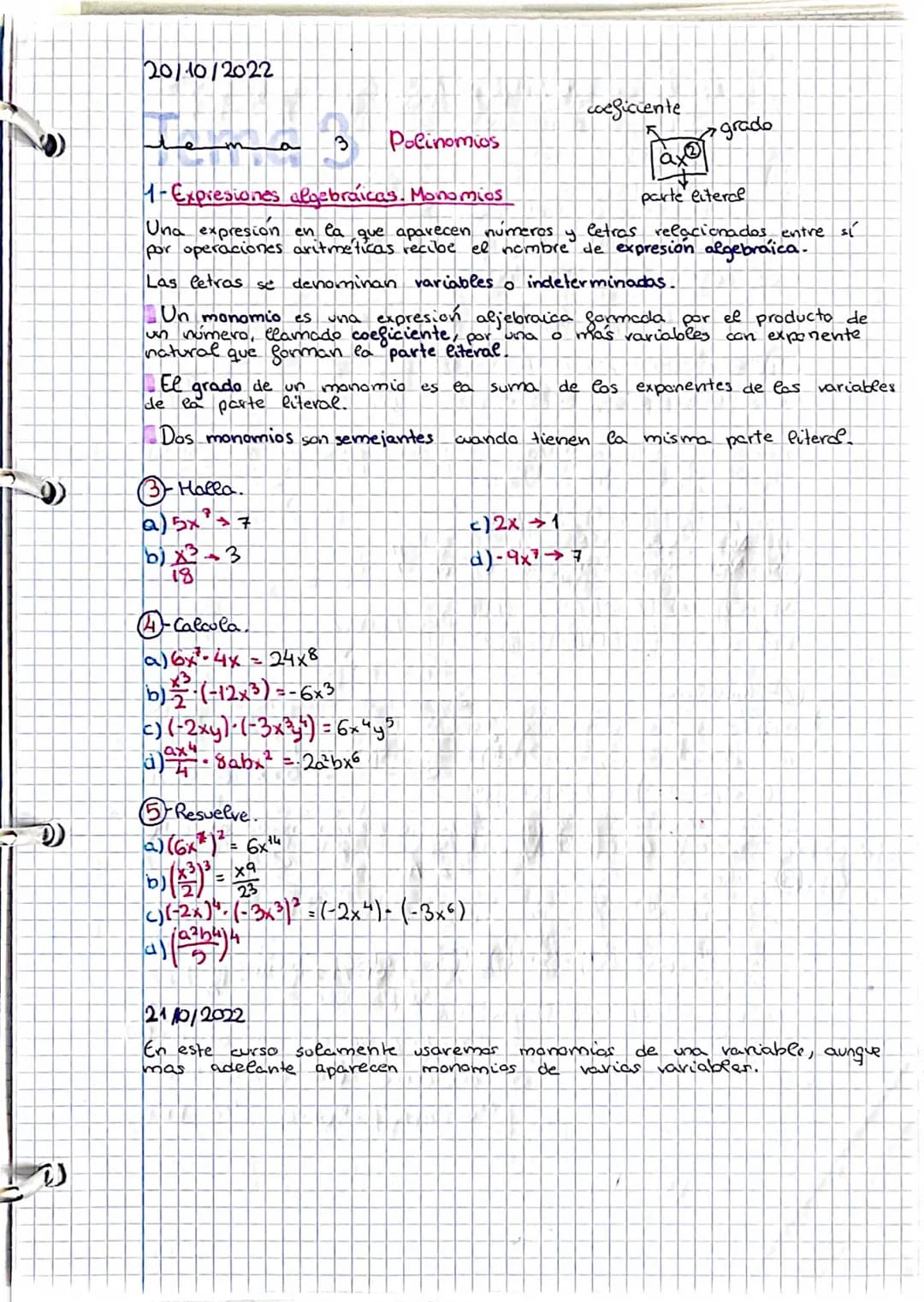 
<p>Las expresiones algebraicas son aquellas en las que aparecen números y letras relacionados entre sí por operaciones aritméticas, estas r