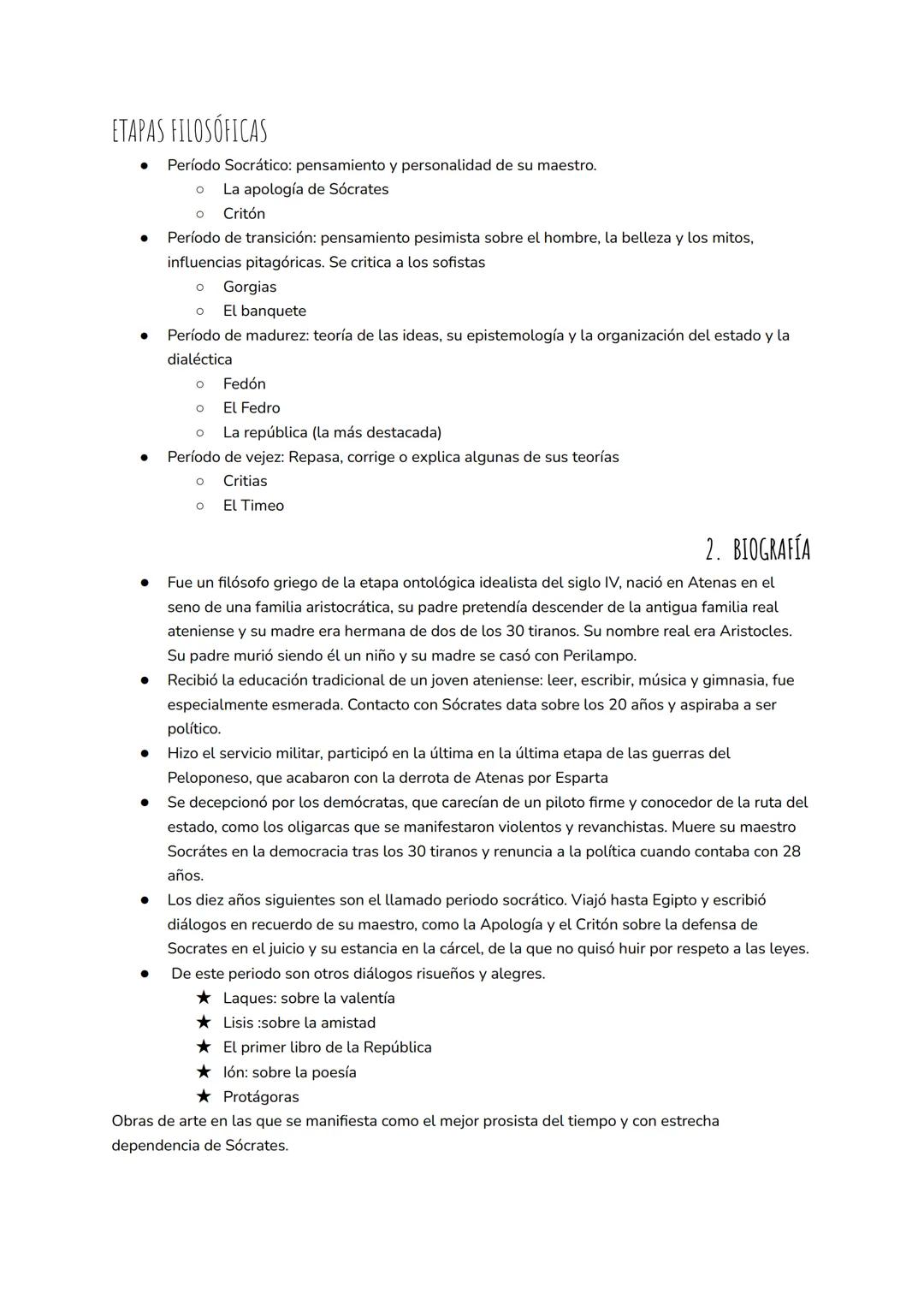 # 1. CONTEXTO DE PLATÓN:

Platón: filósofo idealista griego del siglo IV a.C. Más reconocido de los discípulos de Sócrates.
Acontecimientos 