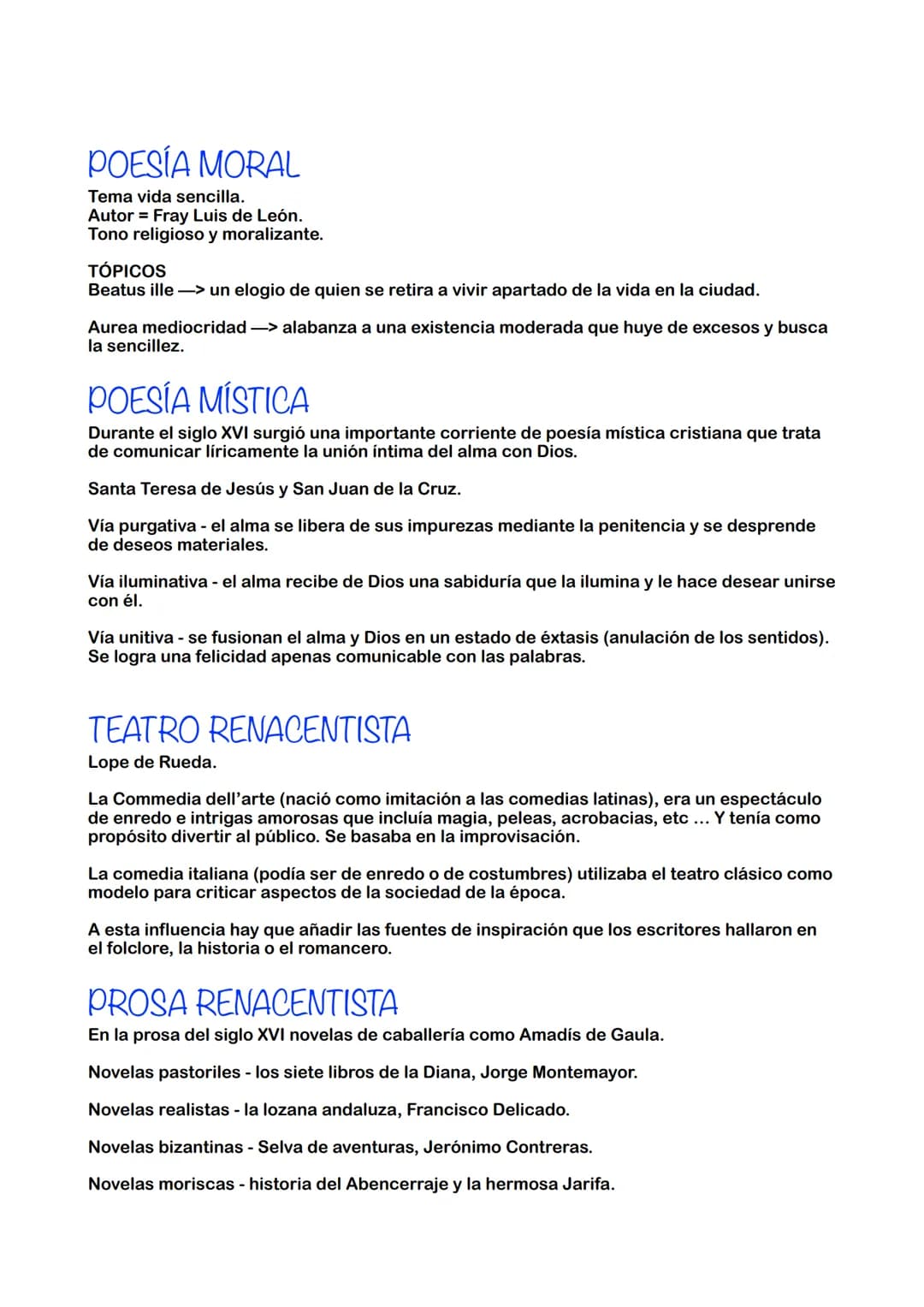 4.3 EL RENACIMIENTO
POESÍA RENACENTISTA:
A principios del siglo XVI llegó a España una nueva fuente poética -> el petrarquismo =
Francisco P